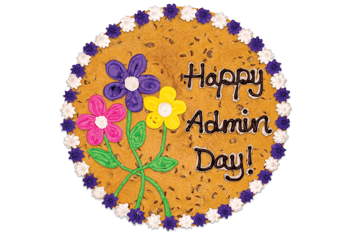 Order #608: Admin Day Flowers food online from Nestle Toll House Cafe store, Friendswood on bringmethat.com