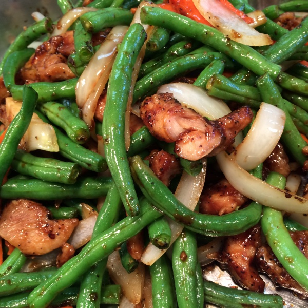 Order Chicken and Green Beans food online from WA WA Restaurant store, Long Beach on bringmethat.com