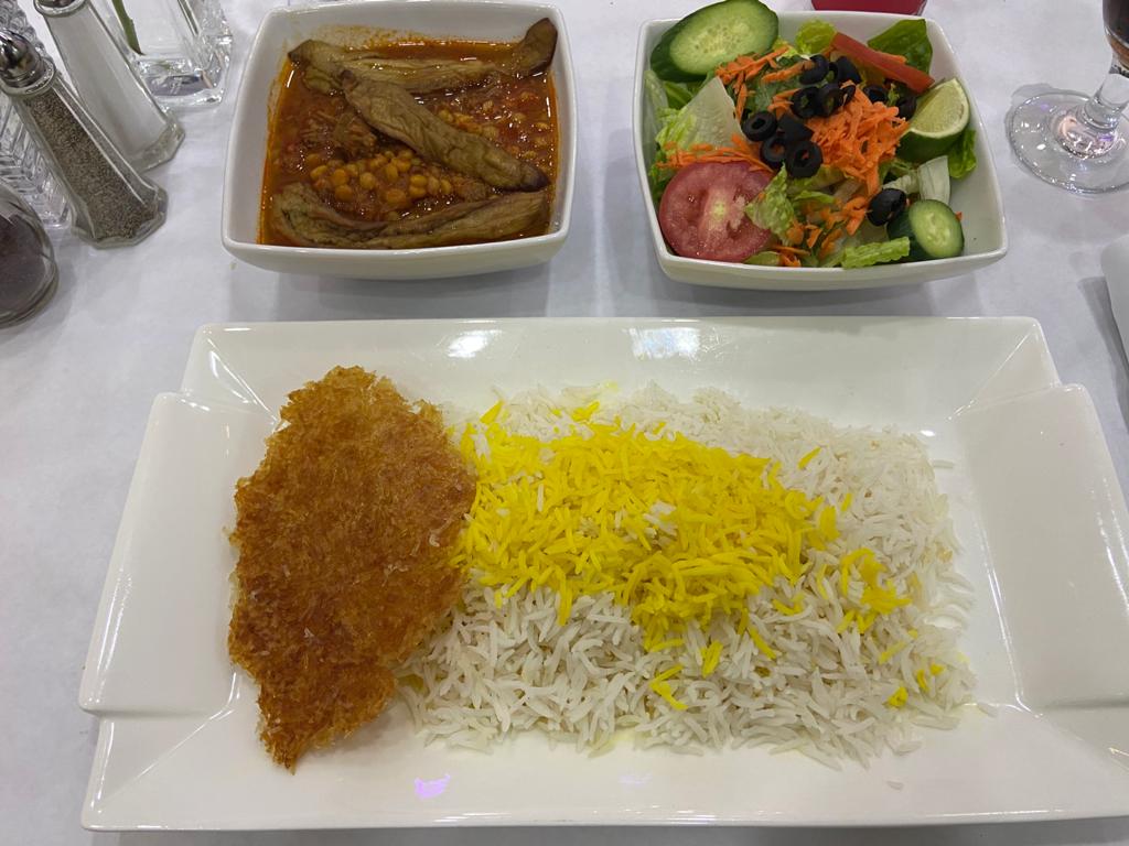 Order Gheymeh Bademjon قیمه بادمجان food online from Kourosh Restaurant store, Woodland Hills on bringmethat.com