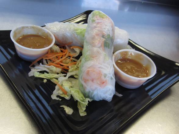 Order Shrimp Spring Rolls (2 pcs) food online from Mei Mei's Kitchen store, Sunset Valley on bringmethat.com