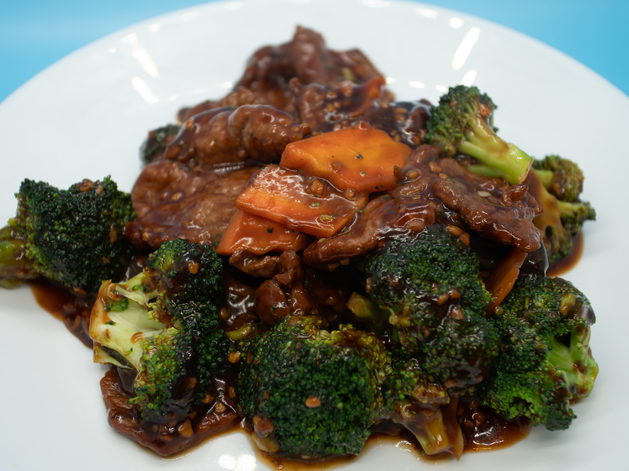 Order E1. Broccoli with Beef  芥蓝牛肉 food online from Hai master kitchen store, Laguna Woods on bringmethat.com