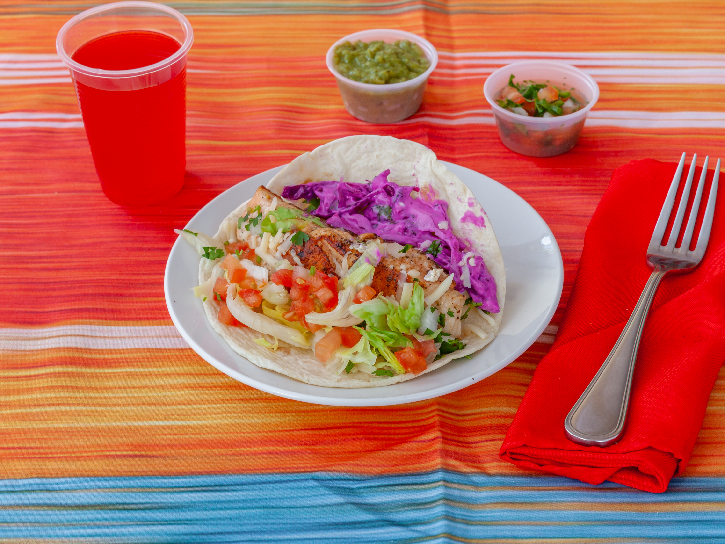 Order Salmon Taco food online from Everything Tacos store, Chicago on bringmethat.com