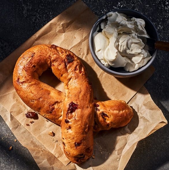 Order Pink Ribbon Bagel food online from Panera store, Dubuque on bringmethat.com