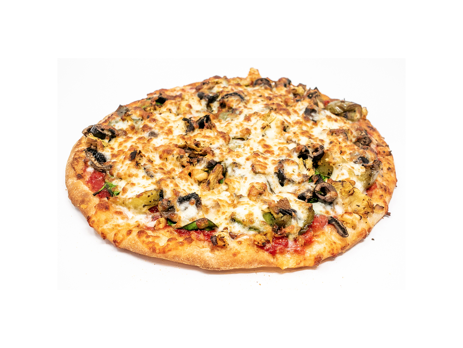 Order Roasted Vegetable Hand Rolled Pizza food online from Buona store, Mount Prospect on bringmethat.com