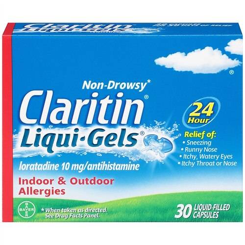 Order Claritin 24 Hour Allergy Relief Liqui-Gels - 30.0 ea food online from Walgreens store, Forney on bringmethat.com