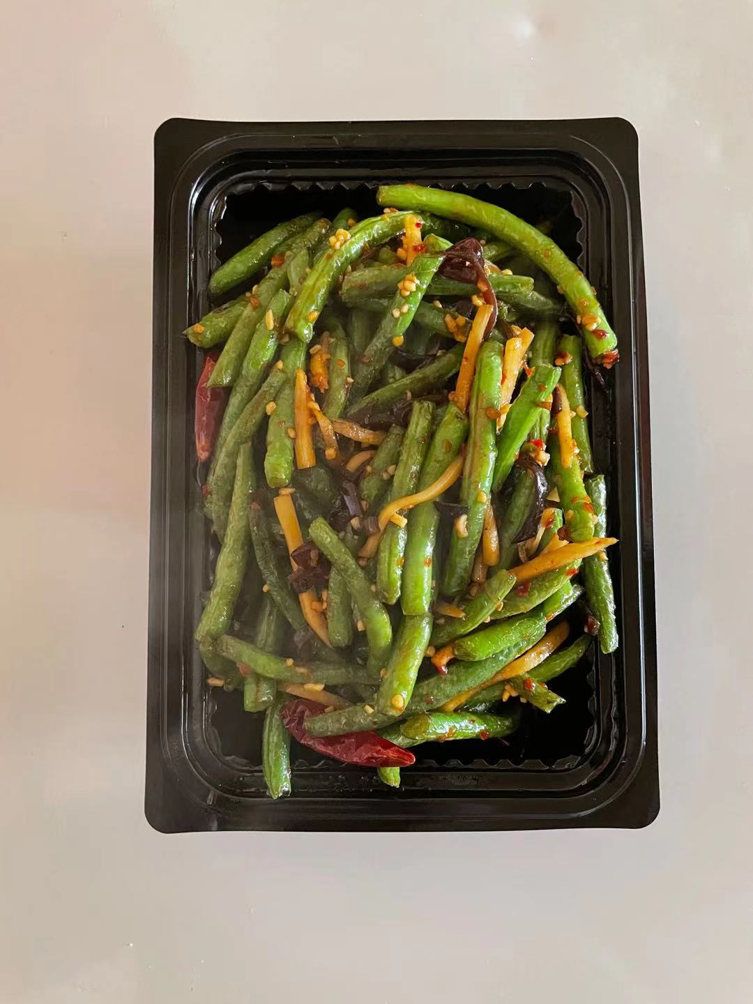 Order 80. Dry Braised String Beans food online from King Kong Chinese Restaurant store, Oakland on bringmethat.com