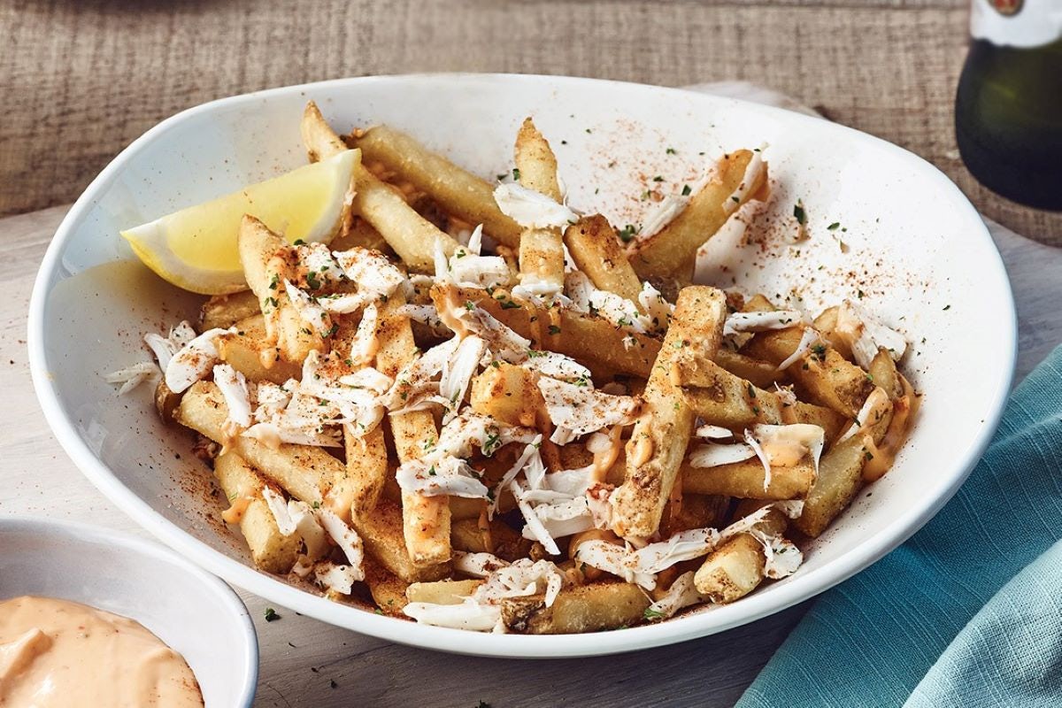 Order Crab-Topped Bang Fries food online from Bonefish Grill store, Raleigh on bringmethat.com