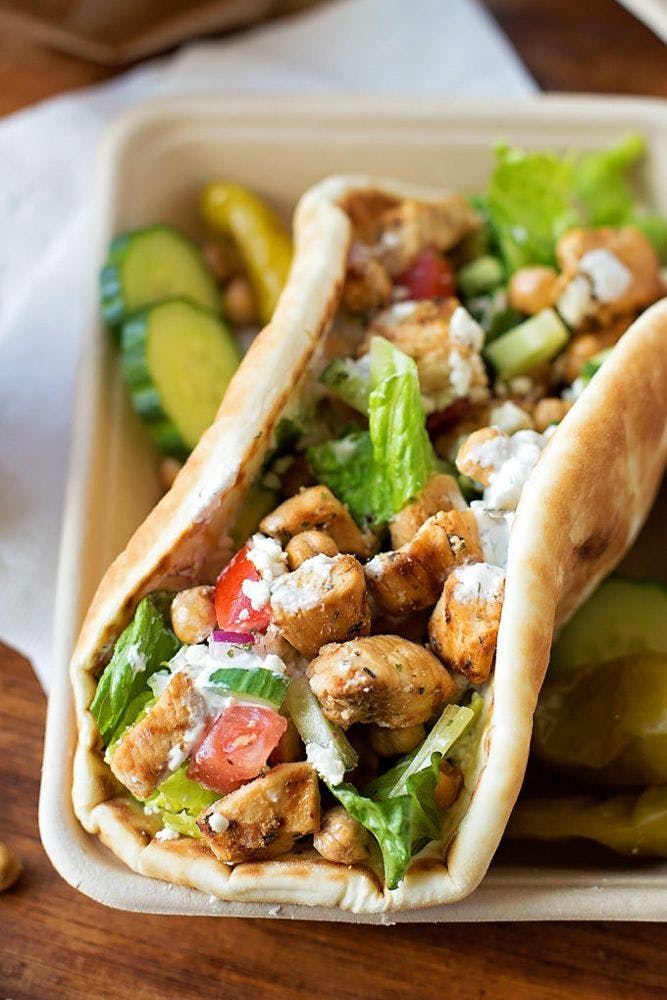 Order Greek Wrap - Wrap food online from Pizza By Rocco store, Natick on bringmethat.com