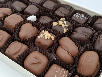 Order Nut & Caramel Delight food online from Pulakos Chocolates store, Erie on bringmethat.com