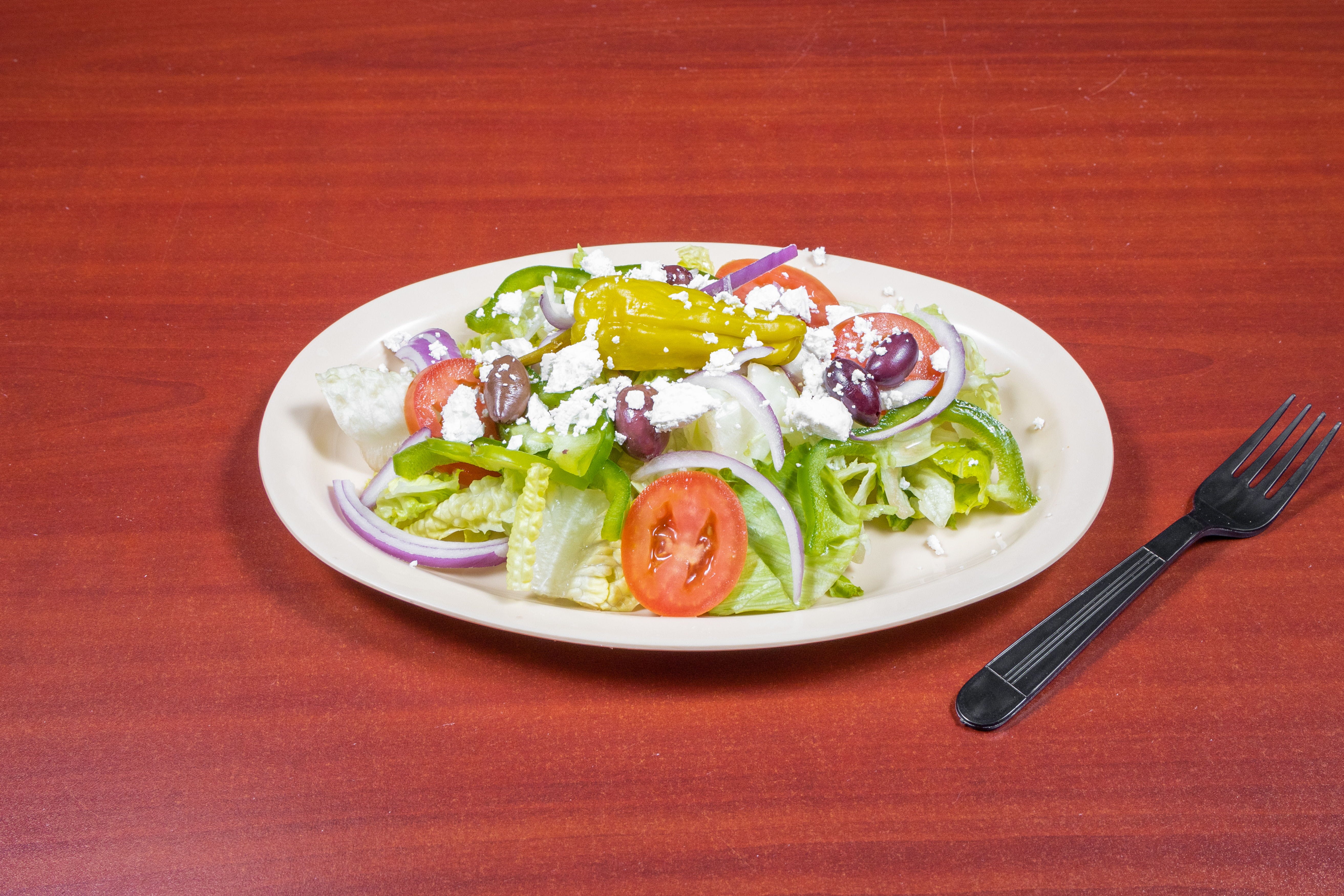 Order Greek Salad - Small food online from Brothers Pizza Express store, Magnolia on bringmethat.com