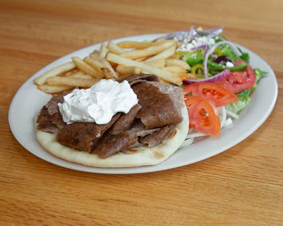 Order Gyros Dinner food online from Meat & Potato Eatery store, Mchenry on bringmethat.com