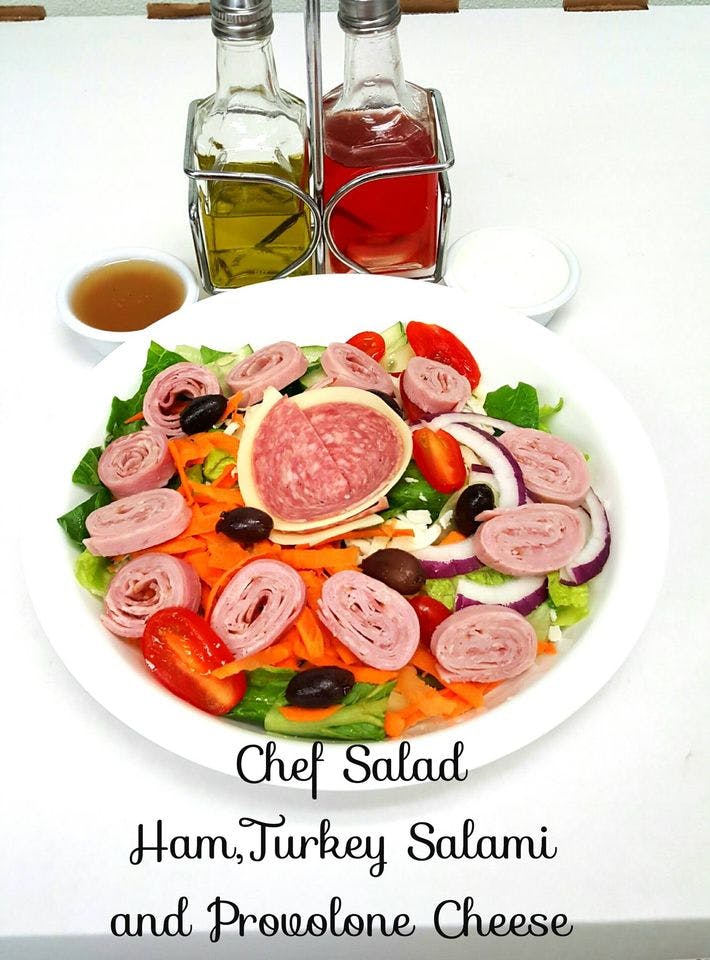 Order Chef Salad - Salad food online from Little Vito Pizza store, Kernersville on bringmethat.com