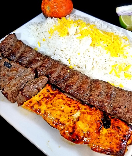 Order Kabob Combo for 1 food online from Kabob On The Cliff store, Rutherford on bringmethat.com