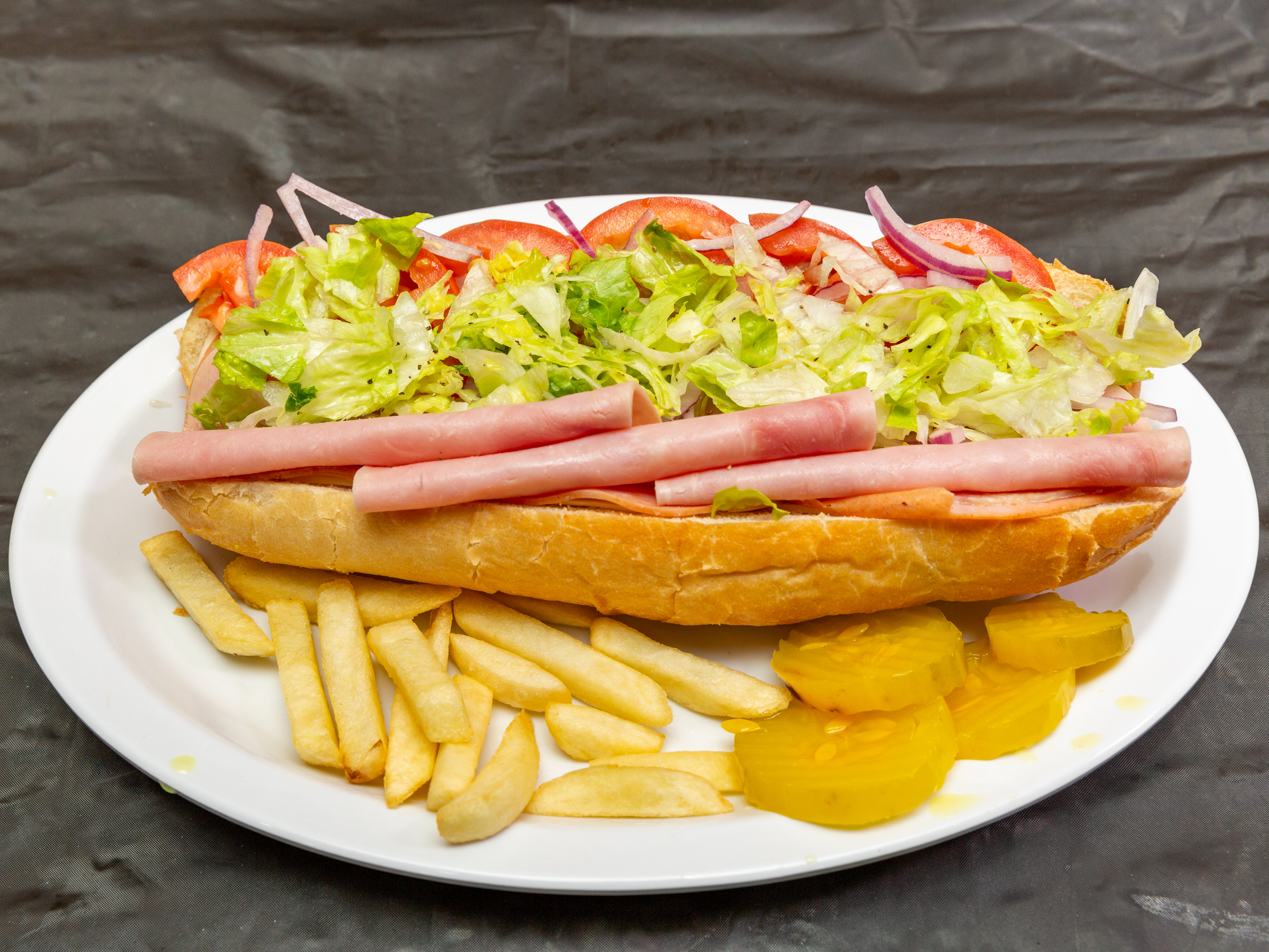 Order Ham, Salami and Cheese Cold Sub food online from Anna Brick Oven store, Bethlehem on bringmethat.com