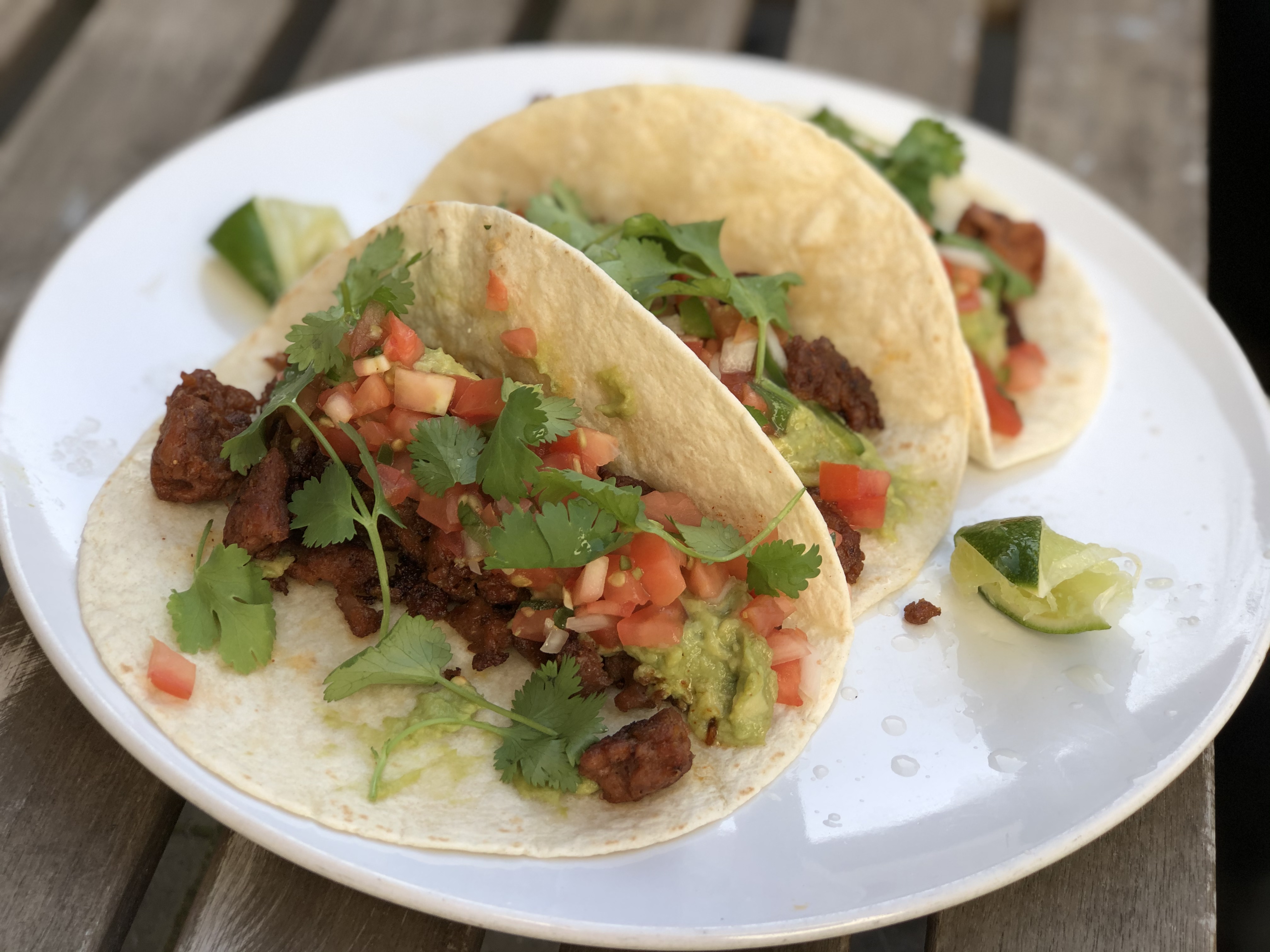Order Vegan Taco Trio food online from The Cliff store, Jersey City on bringmethat.com
