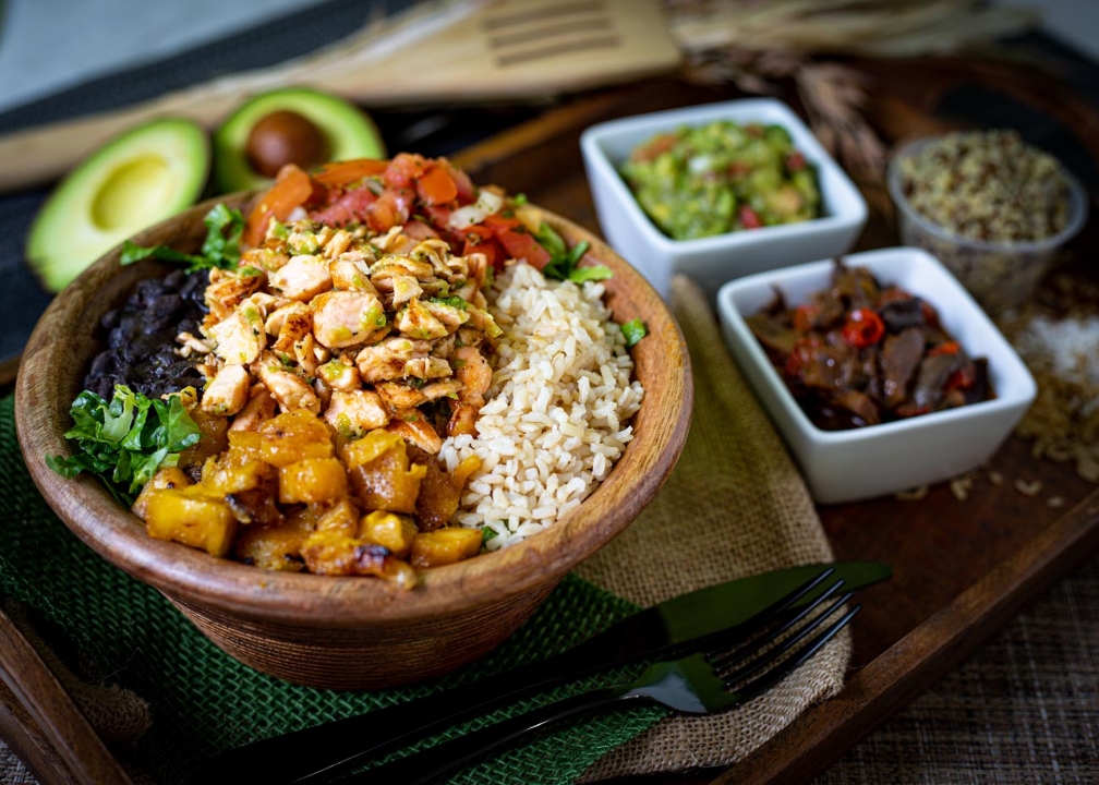 Order ~ Salmon Bowl food online from Guasaca store, Raleigh on bringmethat.com