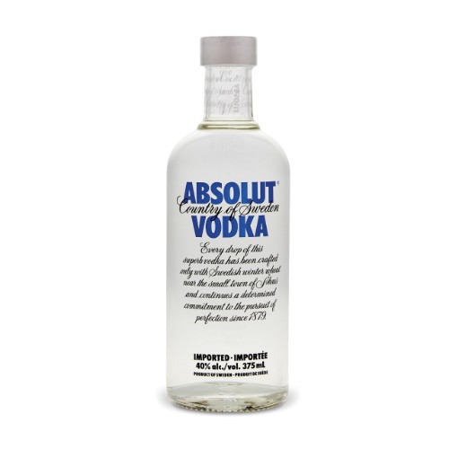 Order Absolut Vodka 375 ml. food online from Sb Liquor & Crafts store, Santa Barbara on bringmethat.com