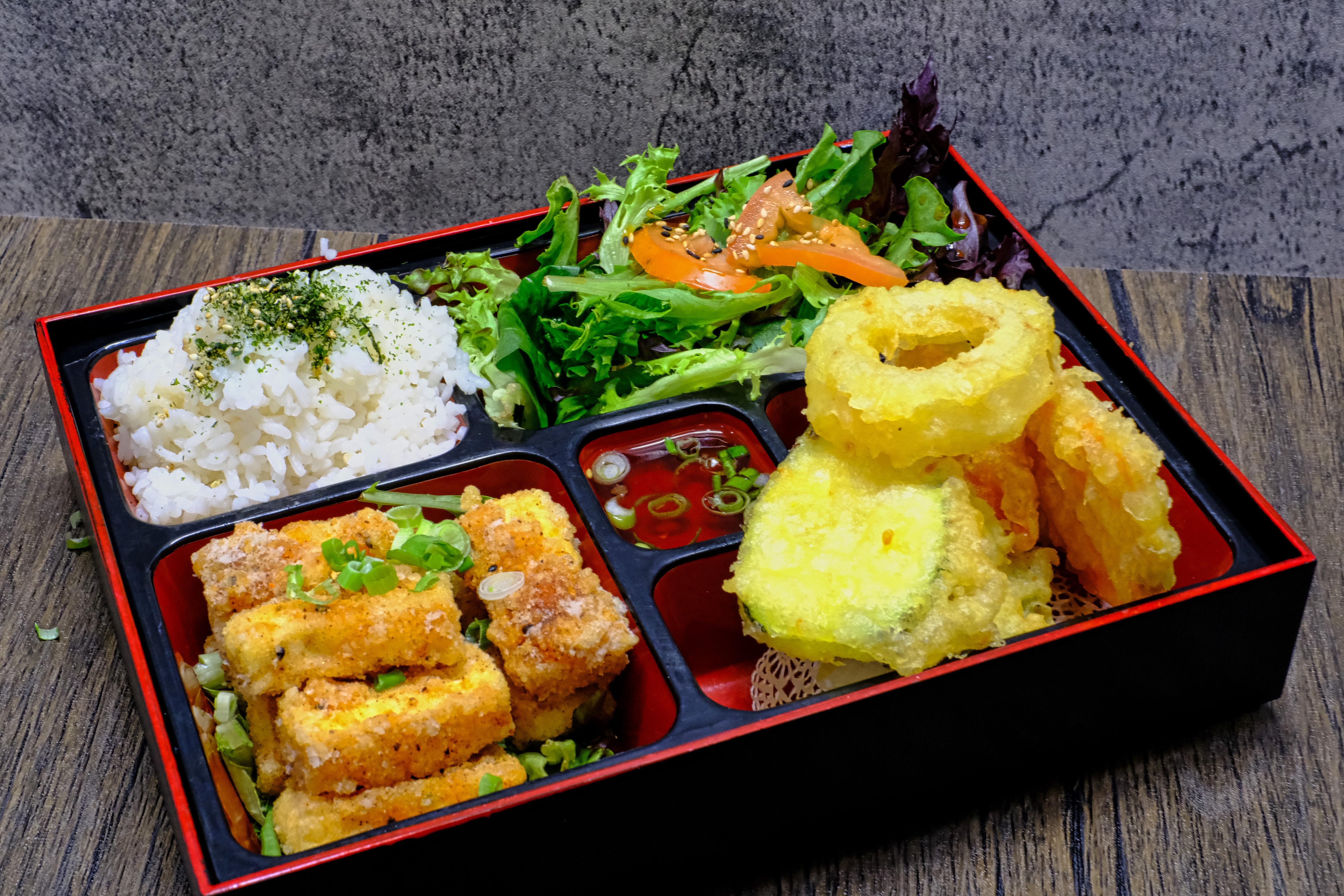 Order Tofu Bento Box food online from Banzai Japanese Bar & Kitchen store, Fresno on bringmethat.com