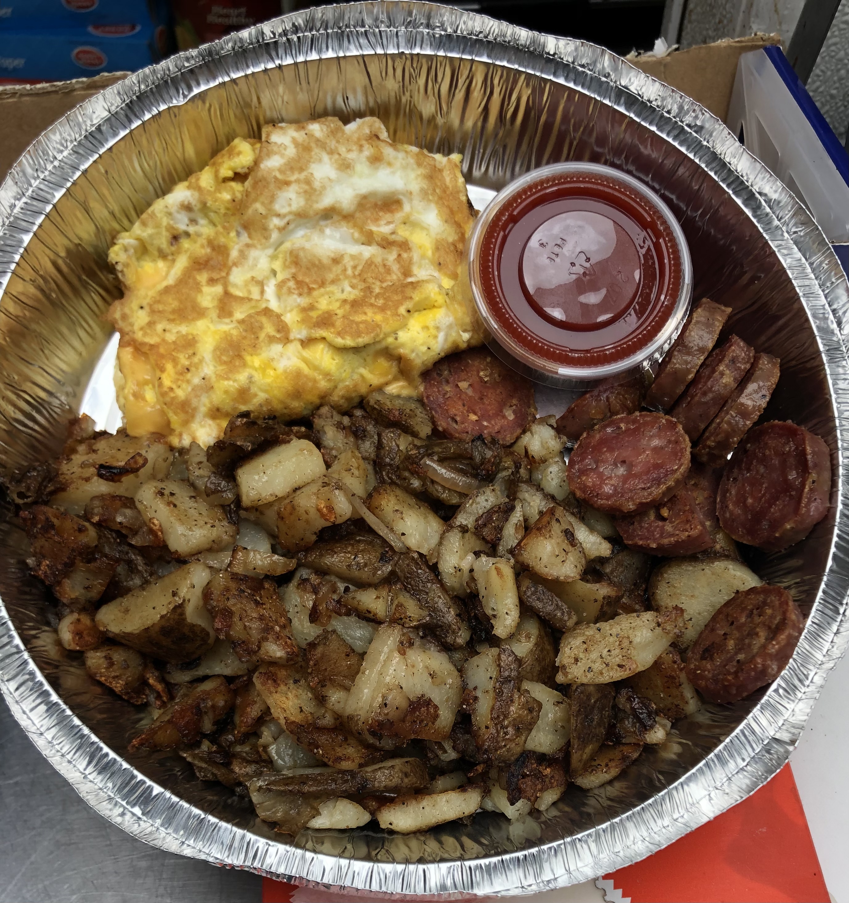 Order Home fries & sausage & egg &cheese  food online from Taiz Mini Market store, Mount Vernon on bringmethat.com