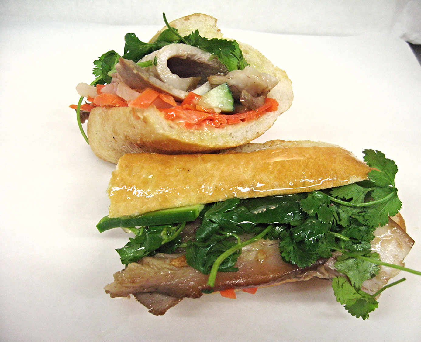Order 12. Pork Belly Sandwich food online from An Xuyen Bakery store, Portland on bringmethat.com