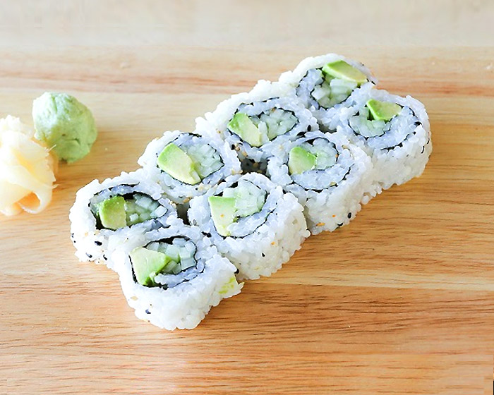 Order Avocado Cucumber Sushi Roll 8 Pieces food online from Sakura Express store, New Carrollton on bringmethat.com