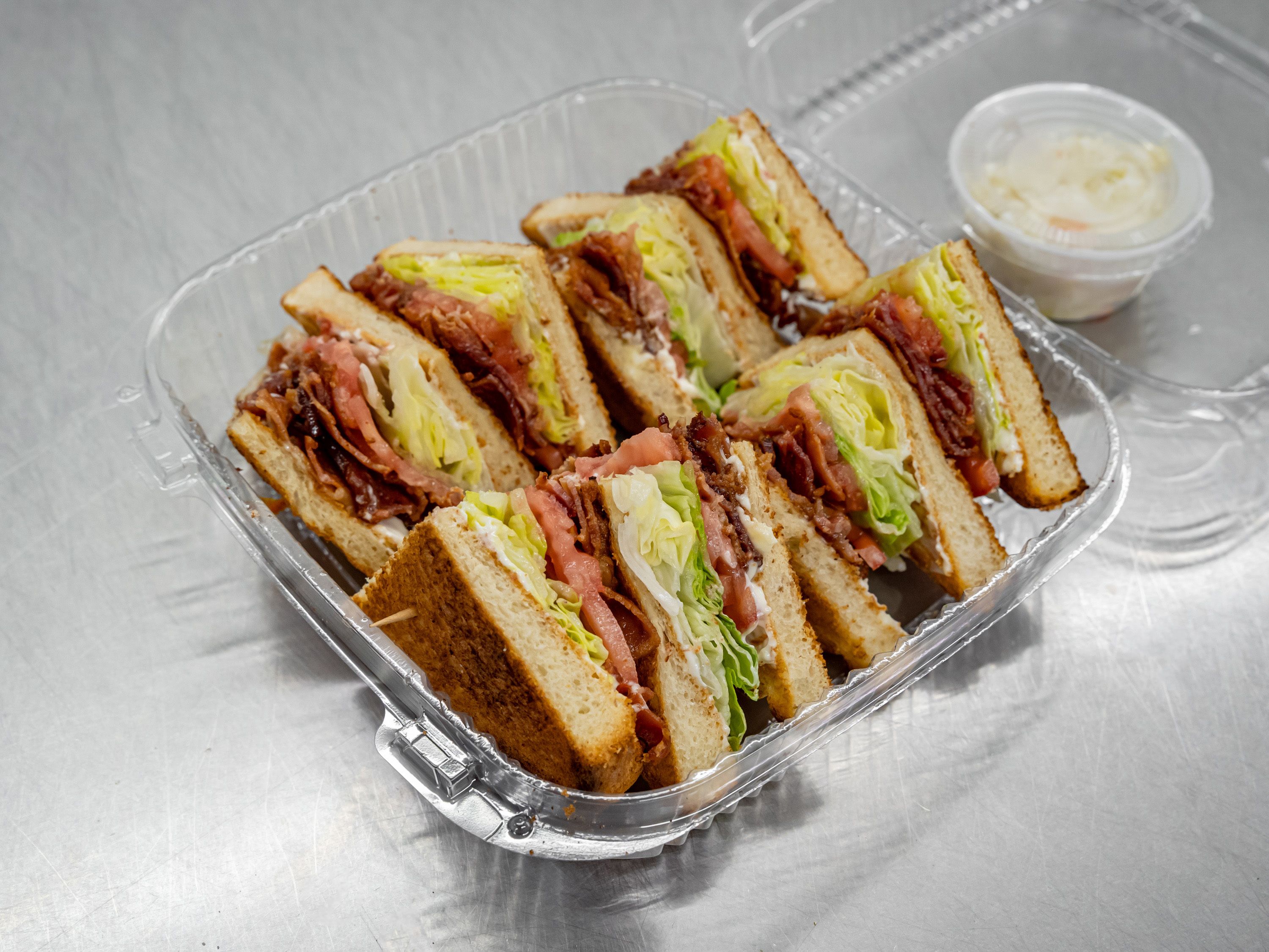 Order BLT Club Sandwich food online from Uncle Tomy's Pizza & Wings store, Philadelphia on bringmethat.com