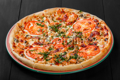 Order Chicken Tomato Pizza food online from Little Italy Pizza - E. 33rd St. store, New York on bringmethat.com