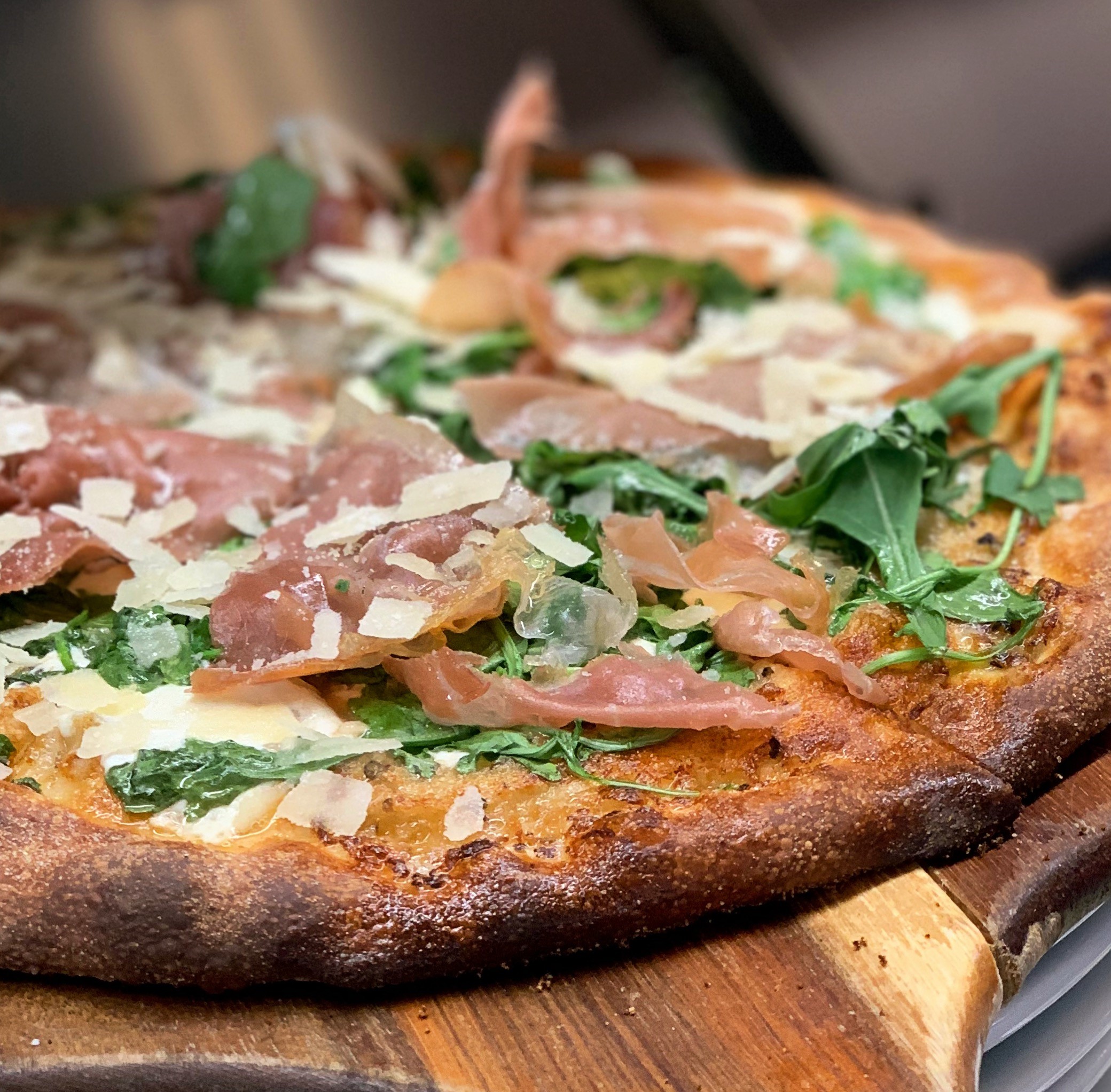 Order Prosciutto Arugula Pizza food online from Semolina Kitchen & Bar store, Medford on bringmethat.com