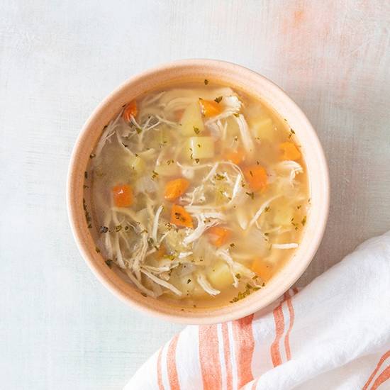 Order rustic chicken soup - cup food online from Tender Shack store, San Diego on bringmethat.com
