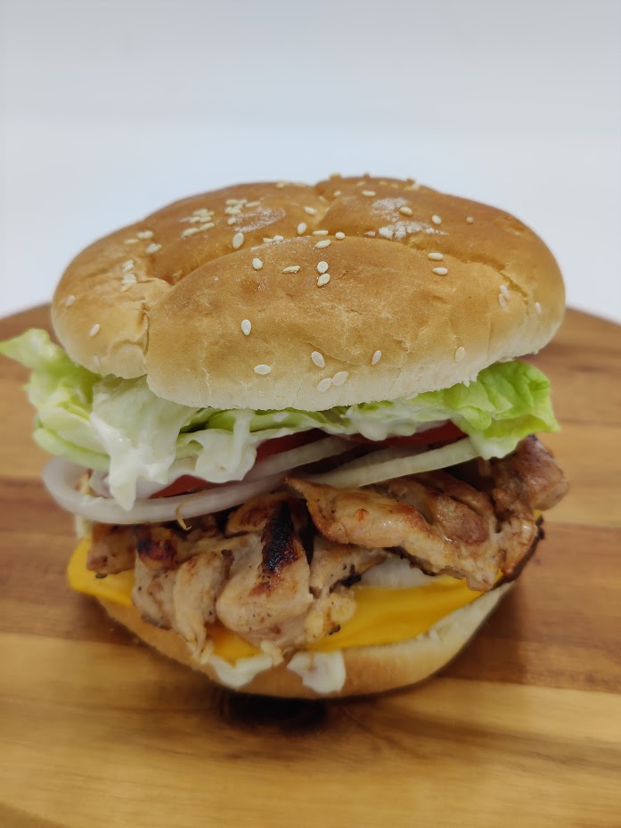 Order Single Chicken Burger food online from Maui Hawaiian Bbq store, Oceanside on bringmethat.com