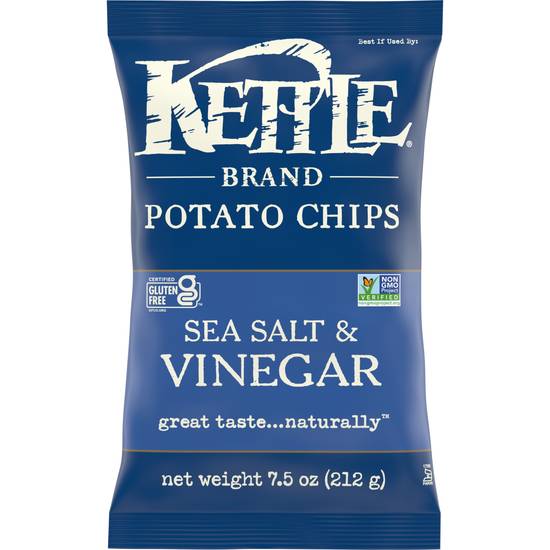 Order Kettle Brand Sea Salt & Vinegar Kettle Potato Chips, 7.5 Oz food online from Cvs store, LOS ANGELES on bringmethat.com