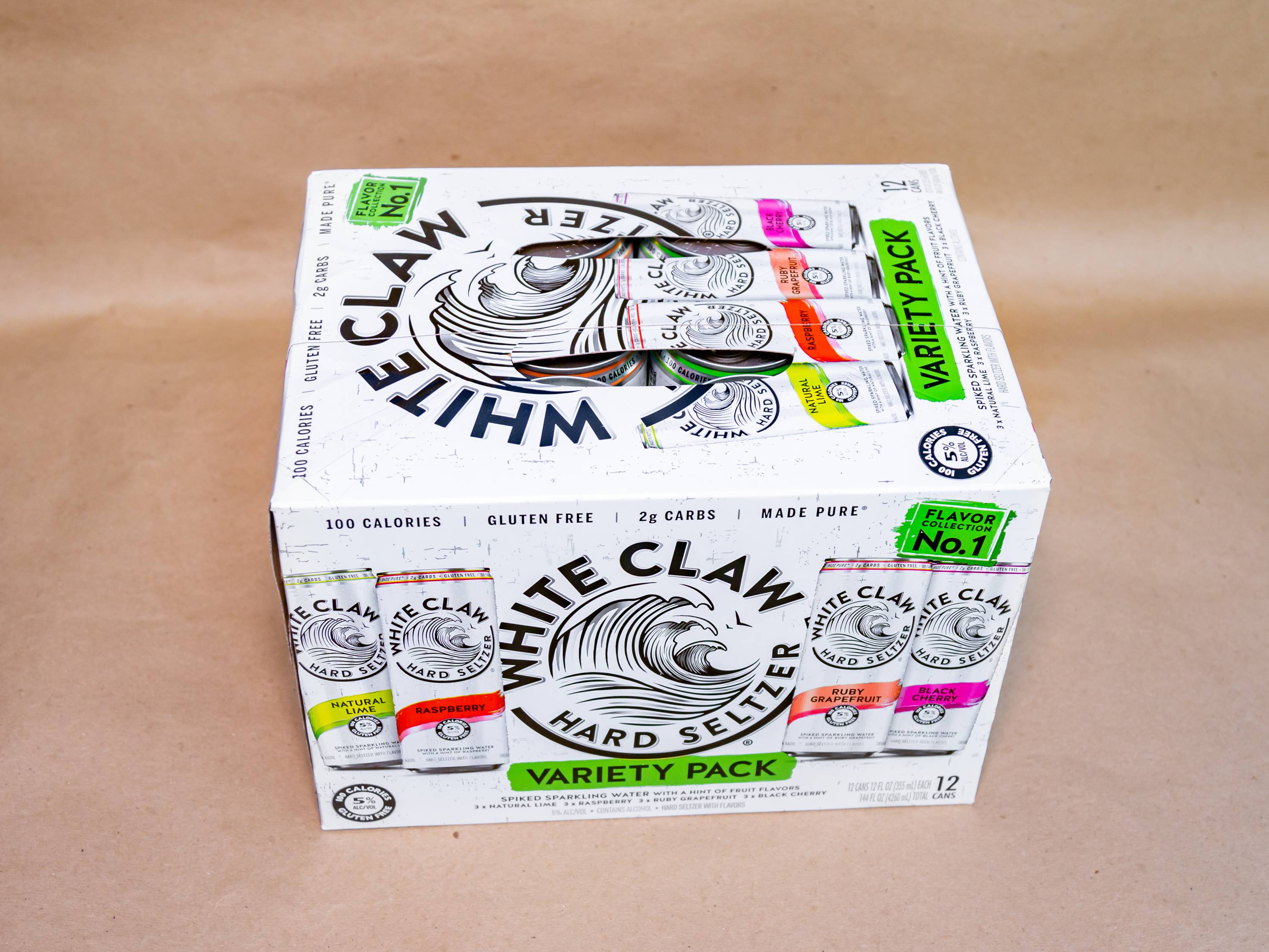 Order 12 oz. 12 Pack White Claw Variety No.1 food online from Blue Moon Beer And Smoke Shop store, Holbrook on bringmethat.com