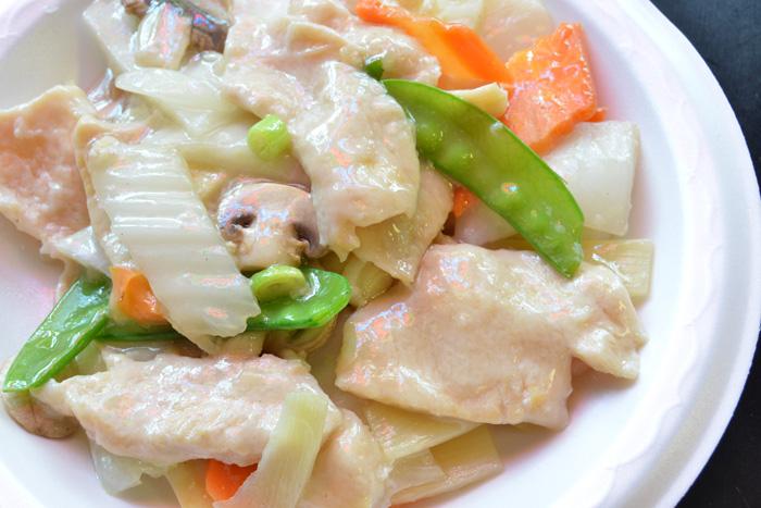 Order 2. Moo Go Gai Pan Combination food online from CHINA JOY 81 store, Jacksonville on bringmethat.com