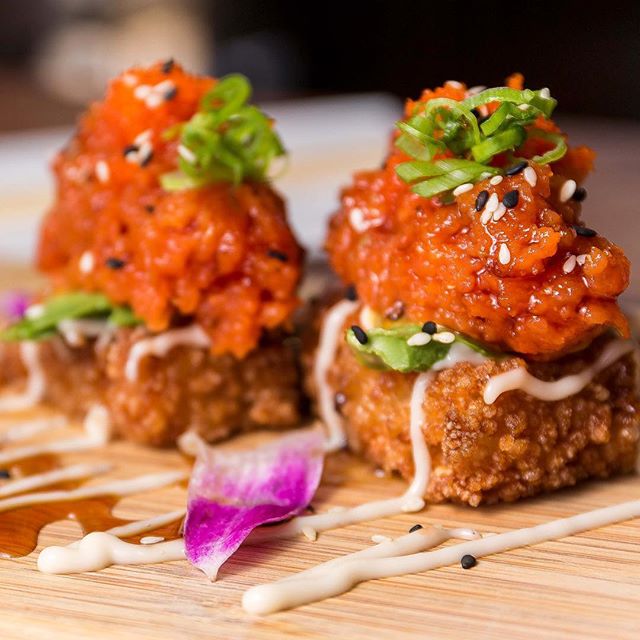 Order Spicy Tuna Crispy Rice food online from Tokyo Cube store, Los Angeles on bringmethat.com