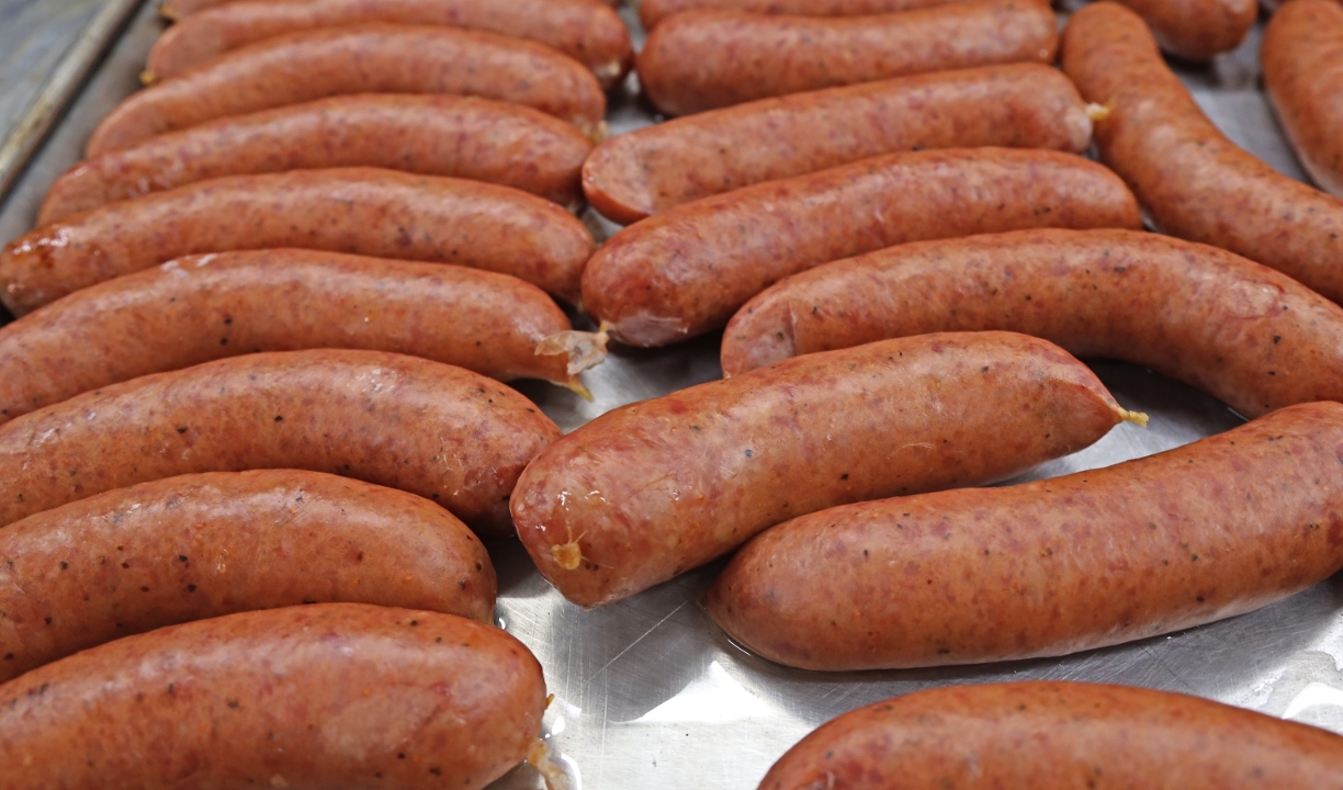 Order 1/4lb Pork & Beef Sausage food online from Blu's Barbeque & Bbq Catering store, Dallas on bringmethat.com