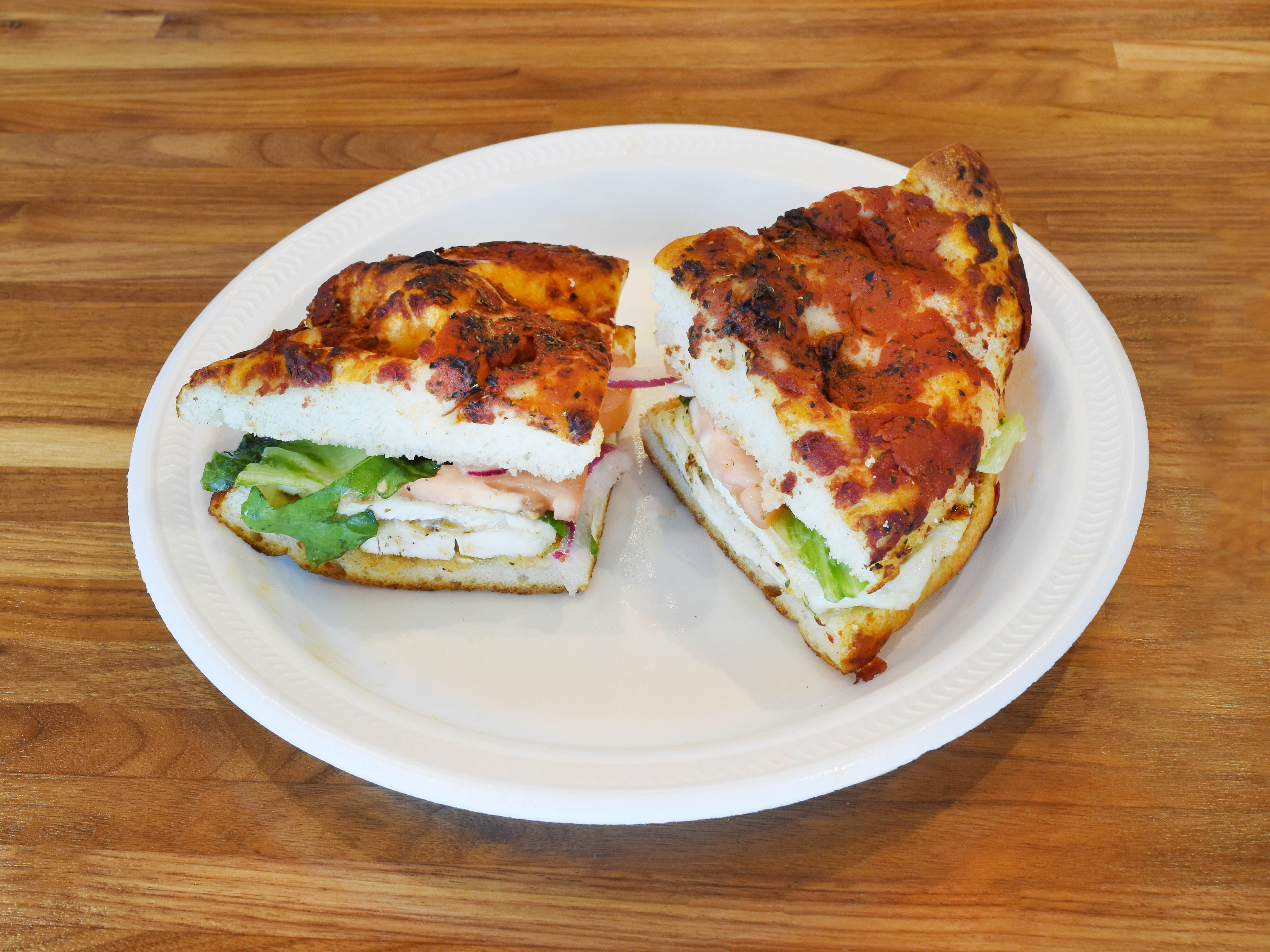 Order Grilled Chicken Focaccia Sandwich food online from Nonna's Pizza store, Crestwood on bringmethat.com