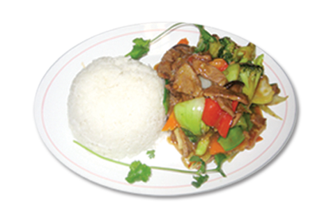 Order 43. Stir Fried Tofu and Vegetables with Steam Rice food online from Pho Long Beach store, Long Beach on bringmethat.com