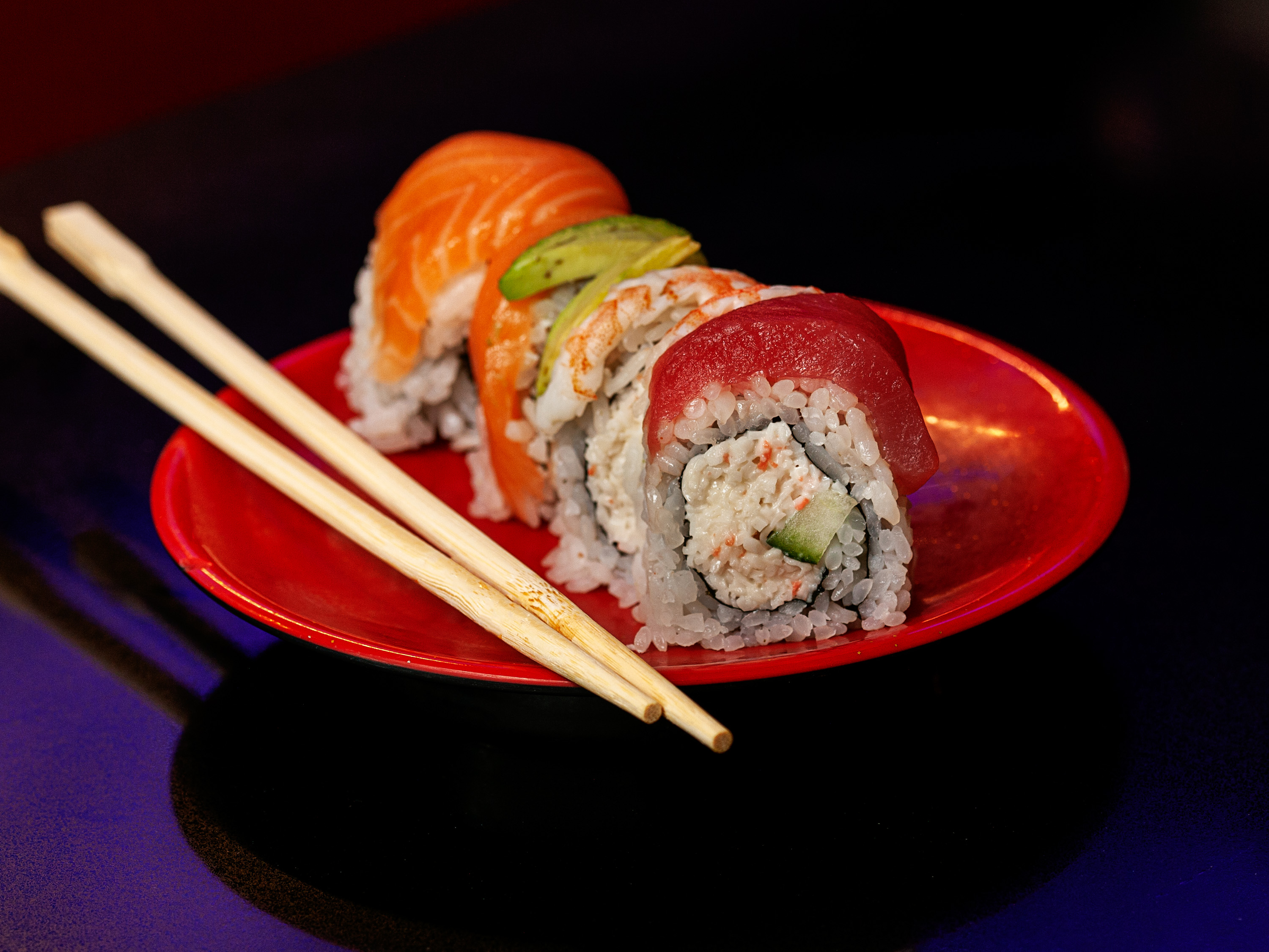Order Rainbow Roll food online from Sushi Chiyo store, Clark County on bringmethat.com