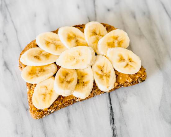 Order Banana Toast with Peanut Butter food online from Dom Coffee store, Avon on bringmethat.com