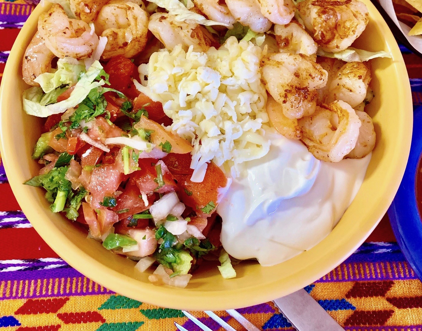 Order Shrimp Bowl food online from Don Chuchos Mexican Restaurant store, Columbus on bringmethat.com