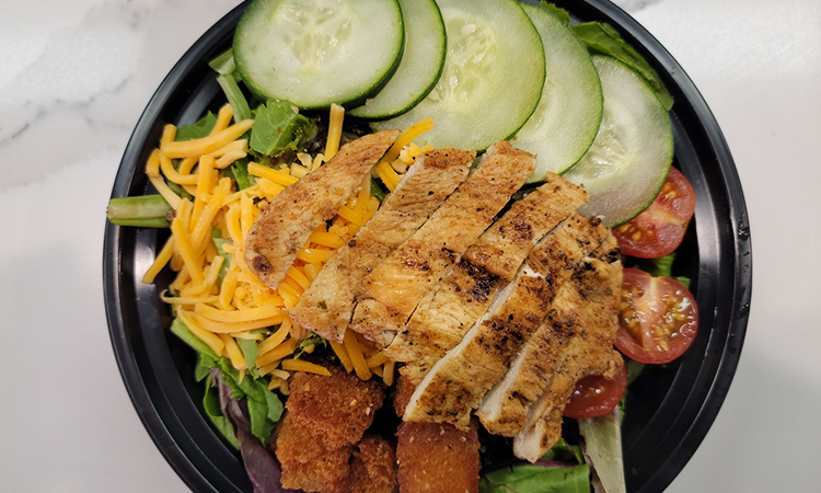 Order Flame Grilled Chicken Breast Salad food online from La Burgers & Daiquiris store, Houston on bringmethat.com