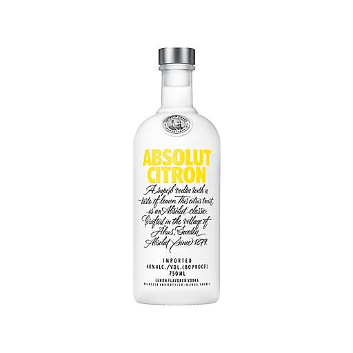Order Absolut Citron Vodka (50 ML) 7355 food online from Bevmo! store, Ladera Ranch on bringmethat.com