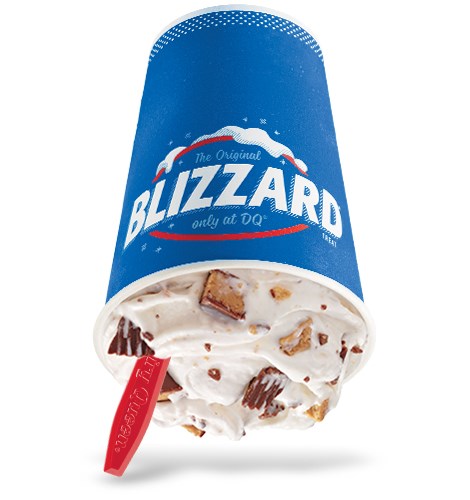 Order Reese's Peanut Butter Cup Blizzard Treat food online from Dairy Queen store, Huntingdon Valley on bringmethat.com