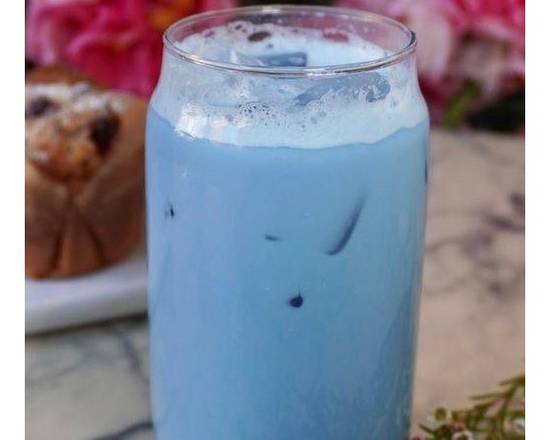 Order Iced Bluebell Latte  food online from Cafe Sheera Beverly Hills store, Beverly Hills on bringmethat.com