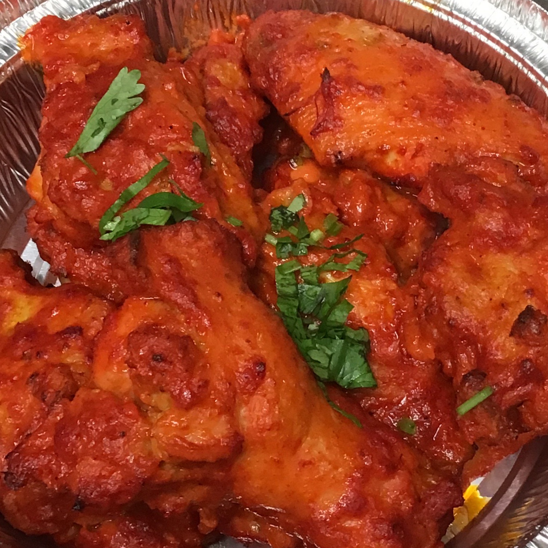 Order Tandoori Wings - 6 piece food online from Can-Am Pizza store, Redmond on bringmethat.com