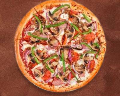 Order THIN CRUST HAPPY FAMILY PIZZA  12' food online from The Hot Italian store, Nashville-Davidson on bringmethat.com