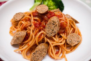 Order Spaghetti with Sausage - Pasta food online from Pino Ii Pizzeria & Restaurant store, Nazareth on bringmethat.com