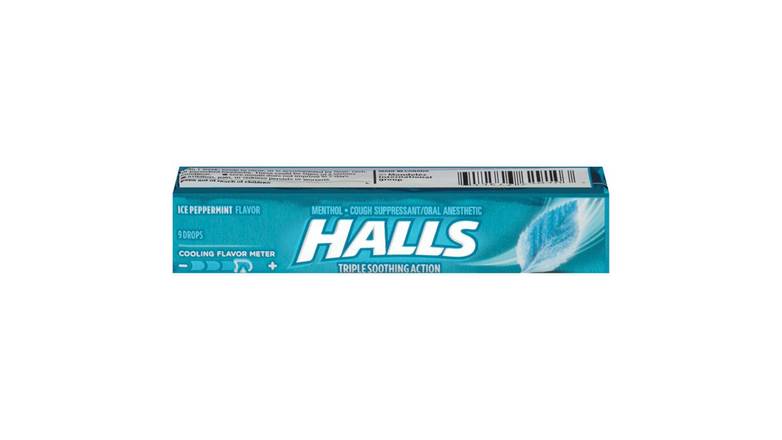 Order Halls Mentho-Lyptus Cough Suppressant, Ice Peppermint food online from Route 7 Food Mart store, Norwalk on bringmethat.com