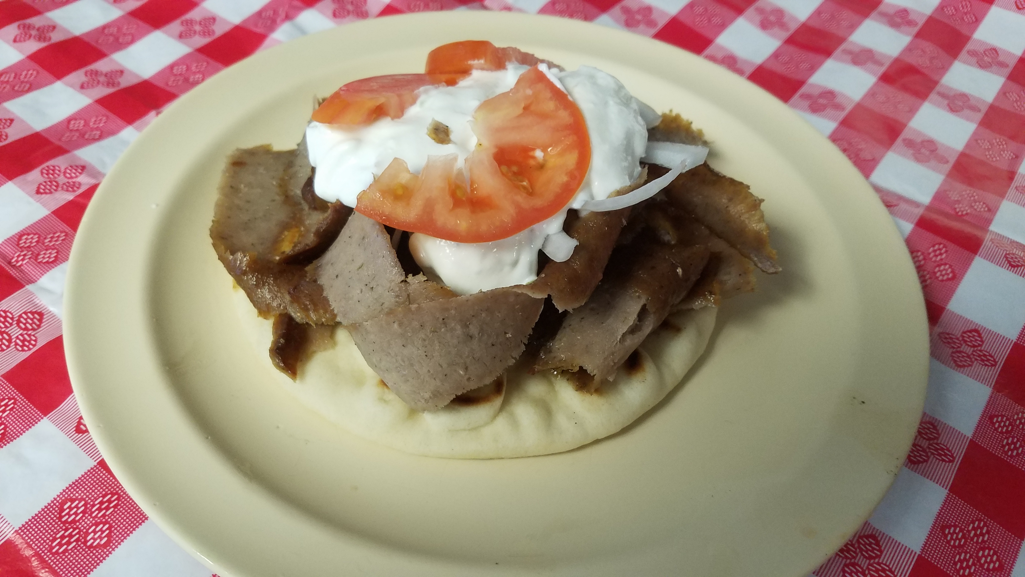 Order Gyro Sandwich food online from Herms Palace store, Skokie on bringmethat.com