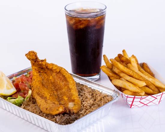 Order Fried Fish Platter Combo food online from New York Chicken & Gyro store, Los Angeles on bringmethat.com